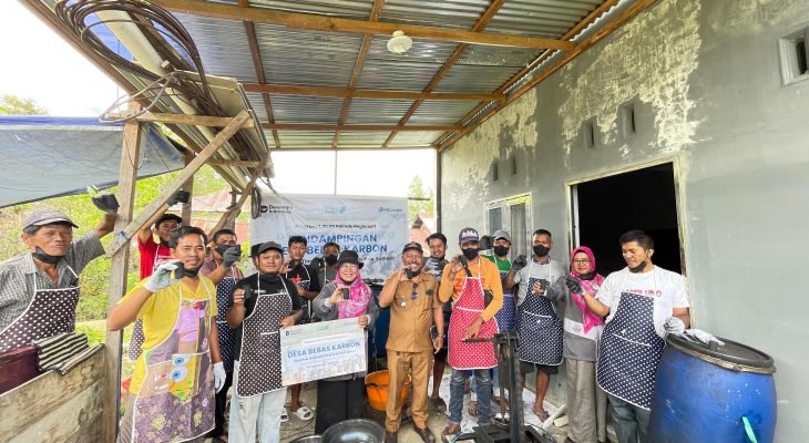 Pelindo Regional 1 Salurkan Mesin Penepung, Warga Huta Tinggi Olah Bonggol Jagung Jadi Briket Arang Ramah Lingkungan