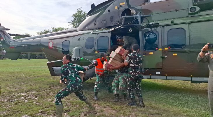 TNI AU Pastikan Dukungan Logistik untuk Korban Banjir dan Longsor di Sibolga Berjalan Lancar