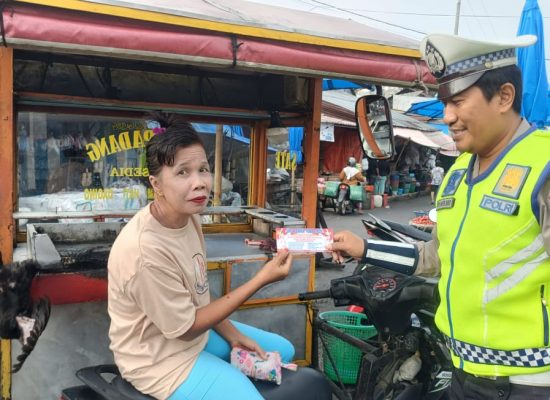 Satlantas Polres Tanjungbalai Gencarkan Edukasi Keselamatan dalam Ops Zebra Toba 2025