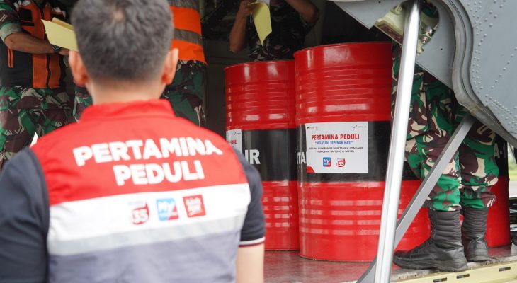 Pertamina Salurkan 11.100 Liter Energi untuk Dukung Penanganan Banjir dan Longsor di Sibolga