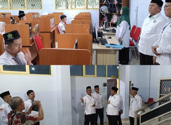 Kakanwil Kemenag Sumut Monitoring Pelaksanaan Tes Kemampuan Akademik MAN 1 Medan di UNIMED