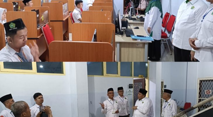 Kakanwil Kemenag Sumut Monitoring Pelaksanaan Tes Kemampuan Akademik MAN 1 Medan di UNIMED