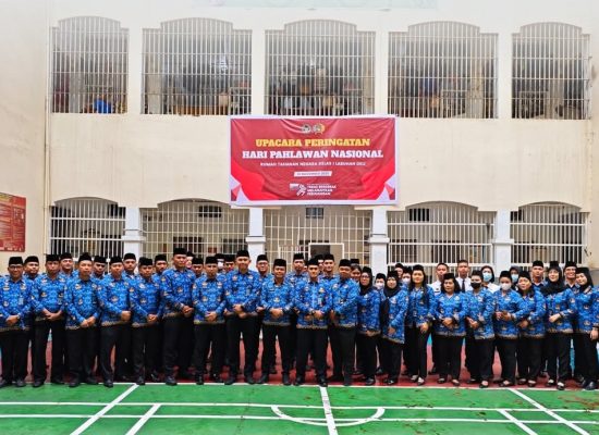 Rutan Labuhan Deli Gelar Upacara Hari Pahlawan 2025, Kobarkan Semangat Juang dan Pengabdian