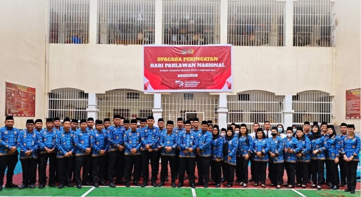 Rutan Labuhan Deli Gelar Upacara Hari Pahlawan 2025, Kobarkan Semangat Juang dan Pengabdian