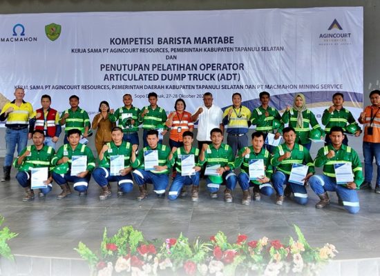 Agincourt Resources Tutup Pelatihan ADT & Kompetisi Barista Martabe 2025: Wadah Bagi Generasi Muda Batang Toru Berkarya