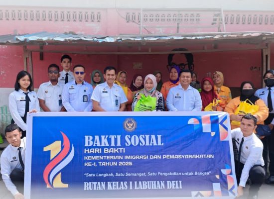 Rutan Labuhan Deli Gelar Bakti Sosial Peringati Hari Bakti Kemenkumham ke-1: Wujud Nyata Kepedulian untuk Masyarakat Sekitar