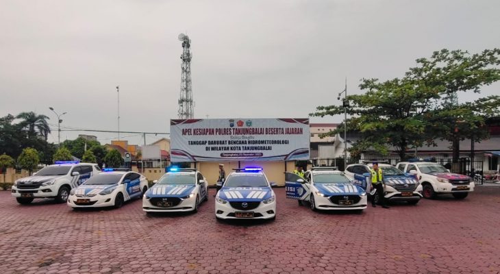 Polres Tanjung Balai Perkuat Satlantas dengan Tiga Unit Kendaraan Patroli Baru