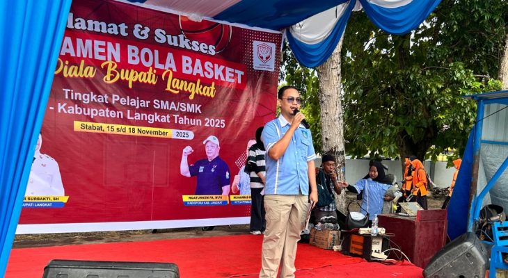 Turnamen Bola Basket Piala Bupati Langkat ke-2 Resmi Dibuka, PERBASI Tegaskan Komitmen Pembinaan Atlet Muda