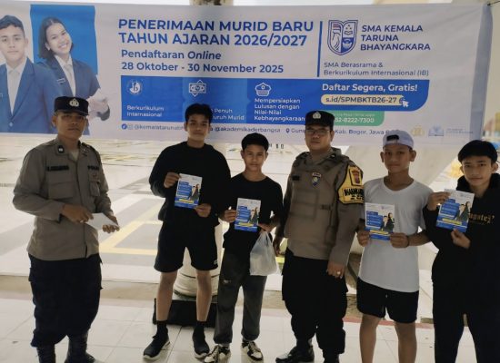 Polres Tanjung Balai Sosialisasikan Penerimaan SMA Kemala Taruna Bhayangkara di CFD, Warga Antusias