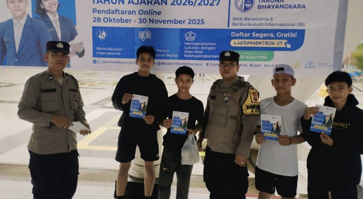 Polres Tanjung Balai Sosialisasikan Penerimaan SMA Kemala Taruna Bhayangkara di CFD, Warga Antusias