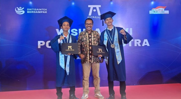 Dua Penerima Beasiswa Martabe Prestasi Agincourt Resources Resmi Diwisuda dari Politeknik Astra