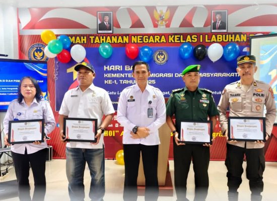 Rutan Labuhan Deli Gelar Tasyakuran Hari Bakti Ke-1 Integrasi Imigrasi dan Pemasyarakatan