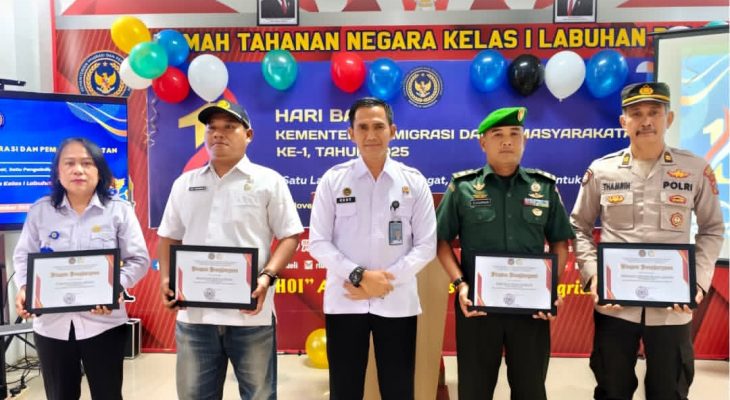 Rutan Labuhan Deli Gelar Tasyakuran Hari Bakti Ke-1 Integrasi Imigrasi dan Pemasyarakatan