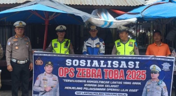 Hari Ketiga Operasi Zebra Toba 2025, Polres Tanjung Balai Intensifkan Penertiban Lalu Lintas dengan Pendekatan Humanis