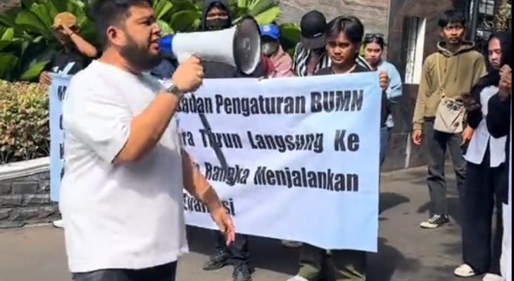 Gerakan 08 Bongkar Dugaan Praktik Gelap PTPN II, Kejagung Didatangi Massa