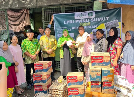LPBI NU Sumut Salurkan Bantuan Darurat untuk Warga Terdampak Banjir Besar di Katamso Gang Kenangan Medan
