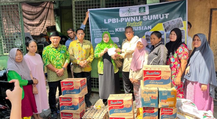 LPBI NU Sumut Salurkan Bantuan Darurat untuk Warga Terdampak Banjir Besar di Katamso Gang Kenangan Medan