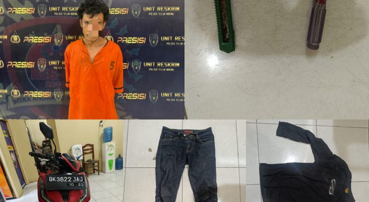 Aksi Pencurian Motor di Tanjung Balai Gagal, Pelaku Ditangkap Warga dan Diserahkan ke Polisi