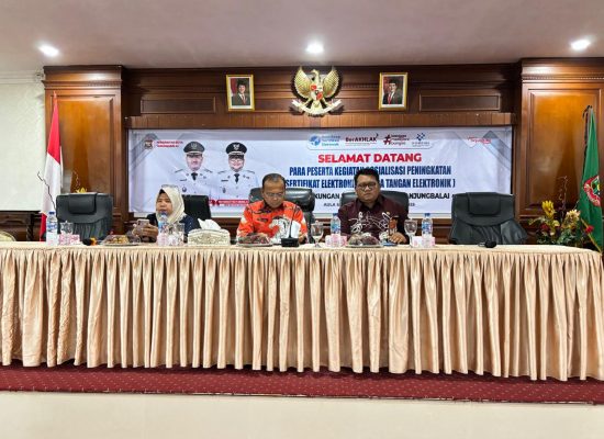 Pemko Tanjungbalai Gelar Sosialisasi Pemanfaatan Sertifikat Elektronik untuk Perkuat Layanan Digital