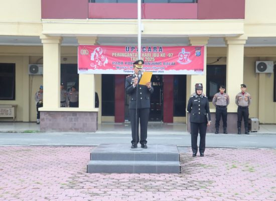 Polres Tanjungbalai Gelar Upacara Peringatan Hari Ibu ke-97 Tahun 2025