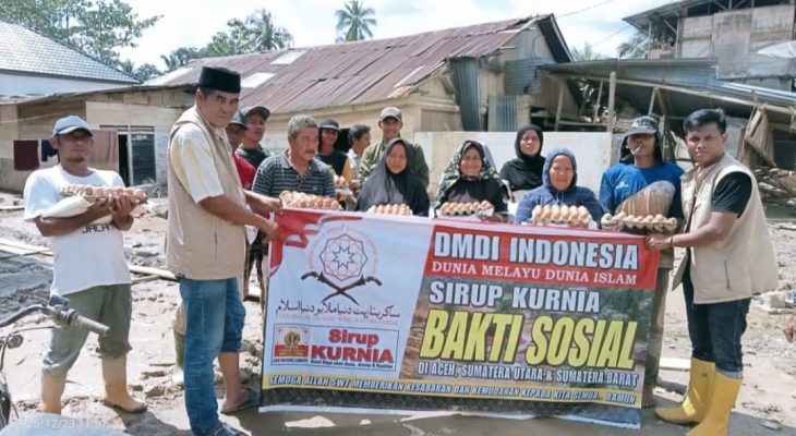 DMDI Indonesia dan Sirup Kurnia Salurkan Bantuan Kemanusiaan bagi Korban Banjir Bandang di Aceh dan Sumut