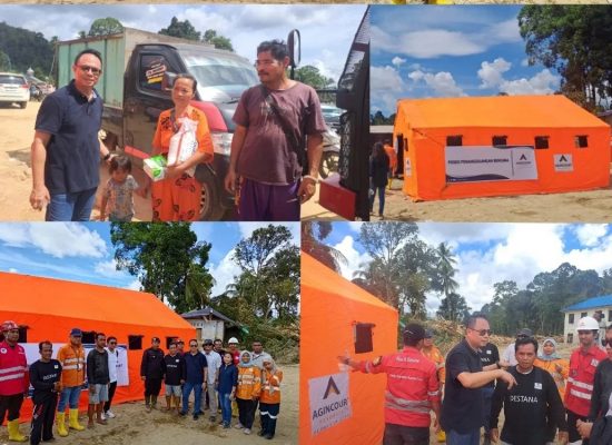 Agincourt Resources Dirikan Posko Tambahan untuk Warga Terdampak Bencana di Batang Toru