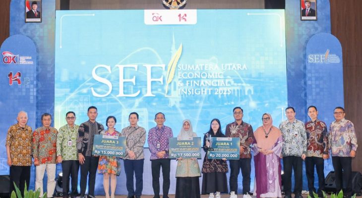 Ini Daftar Lengkap Pemenang Call for Paper SEFI 2025 yang Digelar OJK Sumut