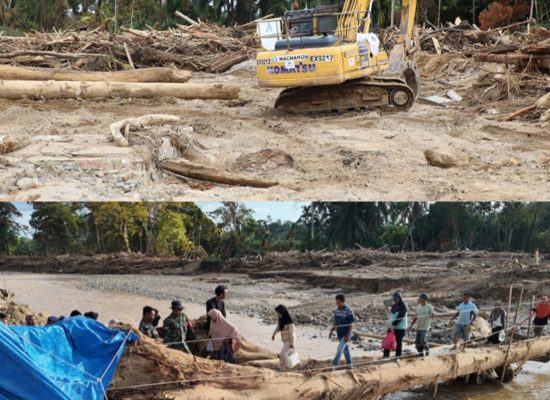 Alat Berat Agincourt Resources Bergerak Siang Malam Buka Akses dan Dorong Pemulihan Pascabencana