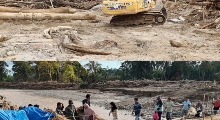 Alat Berat Agincourt Resources Bergerak Siang Malam Buka Akses dan Dorong Pemulihan Pascabencana