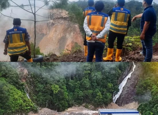BBWS Sumatera II Tinjau Lokasi Longsor di Area PLTA Pakkat, Humbang Hasundutan