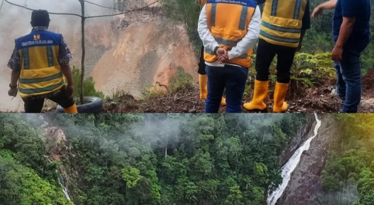 BBWS Sumatera II Tinjau Lokasi Longsor di Area PLTA Pakkat, Humbang Hasundutan