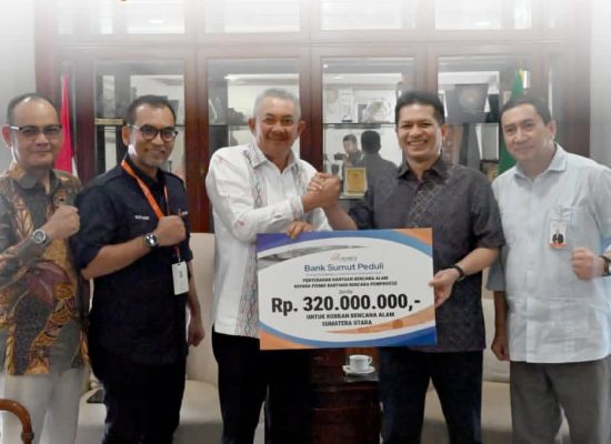 Bank Sumut Salurkan Bantuan Rp320 Juta untuk Korban Banjir Bandang dan Longsor di Sumatera Utara