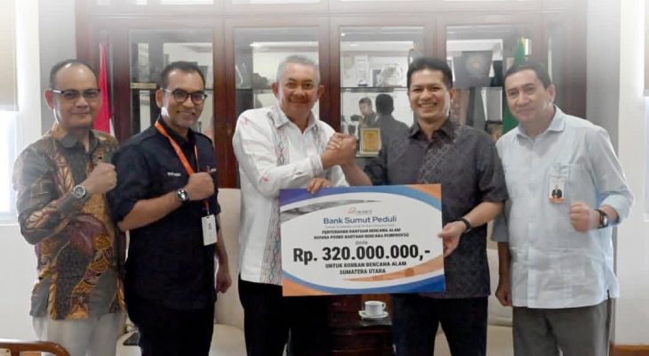 Bank Sumut Salurkan Bantuan Rp320 Juta untuk Korban Banjir Bandang dan Longsor di Sumatera Utara