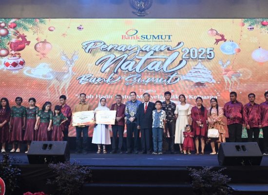 Perayaan Natal Bank Sumut Berlangsung Khidmat, Tegaskan Komitmen Pelayanan dan Kepedulian Sosial