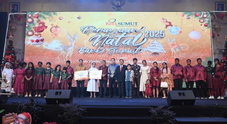 Perayaan Natal Bank Sumut Berlangsung Khidmat, Tegaskan Komitmen Pelayanan dan Kepedulian Sosial