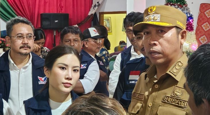 Angela Tanoesoedibjo Tinjau Korban Banjir dan Longsor di Tapanuli Utara, Salurkan Bantuan dan Dampingi Masa Pemulihan