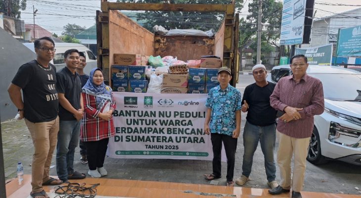 LPBI NU dan LAZISNU Salurkan Bantuan Sembako untuk Warga Terdampak Bencana di Langkat