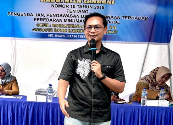 Anggota DPRD Langkat Muhammad Rizki Rifai, S.H., Gelar Sosialisasi Perda Pengendalian Peredaran Minuman Beralkohol di Kecamatan Wampu