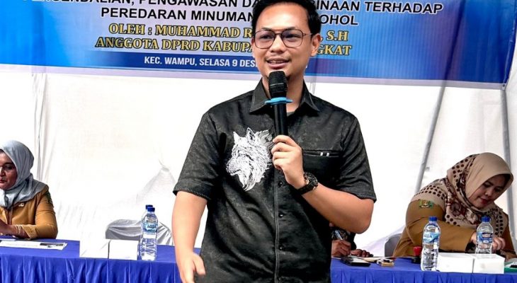 Anggota DPRD Langkat Muhammad Rizki Rifai, S.H., Gelar Sosialisasi Perda Pengendalian Peredaran Minuman Beralkohol di Kecamatan Wampu