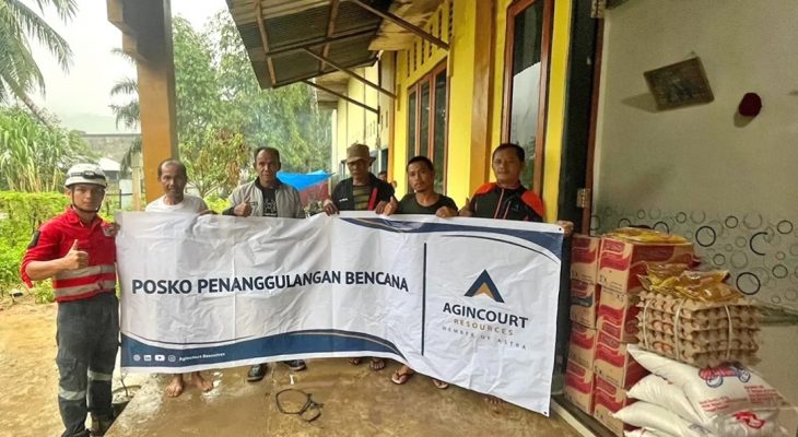 Tim ERT Agincourt Resources dan ERG ESDM Siaga Bencana Salurkan Bantuan ke Puluhan Desa Terdampak