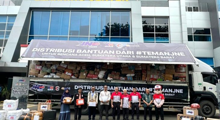 JNE Salurkan Lebih dari 500 Ton Bantuan untuk Korban Banjir dan Longsor di Aceh, Sumut, dan Sumbar