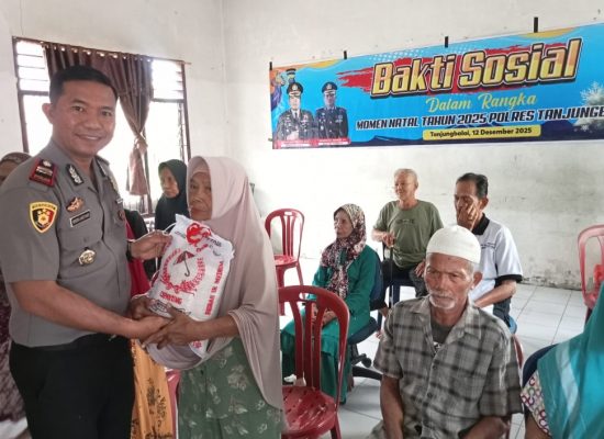 Sambut Natal 2025, Polres Tanjung Balai Gelar Bakti Sosial dan Berbagi Kasih