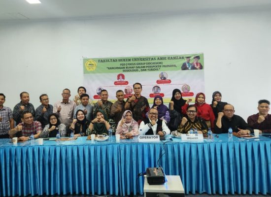 UNHAM Gelar FGD, Bedah KUHAP Baru dari Perspektif Filosofis, Sosiologis, dan Yuridis