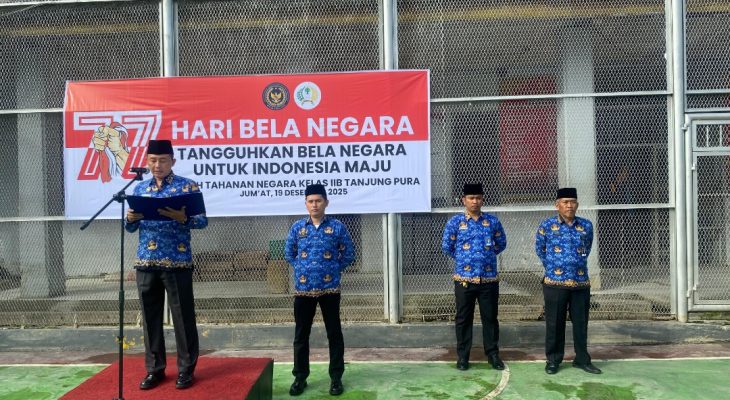 Rutan Tanjung Pura Peringati Hari Bela Negara ke-77, Teguhkan Komitmen Dukung Indonesia Maju