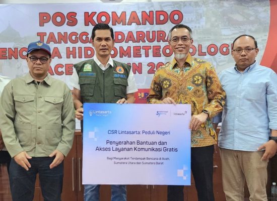 Lintasarta Salurkan Dukungan Konektivitas dan Bantuan Kemanusiaan ke Wilayah Bencana di Aceh dan Sumatera Utara
