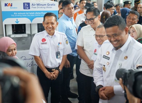 Gubernur Sumut Tinjau Kesiapan Layanan Kereta Api di Stasiun Medan Jelang Nataru 2025–2026