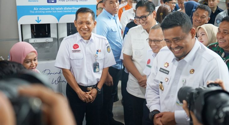 Gubernur Sumut Tinjau Kesiapan Layanan Kereta Api di Stasiun Medan Jelang Nataru 2025–2026