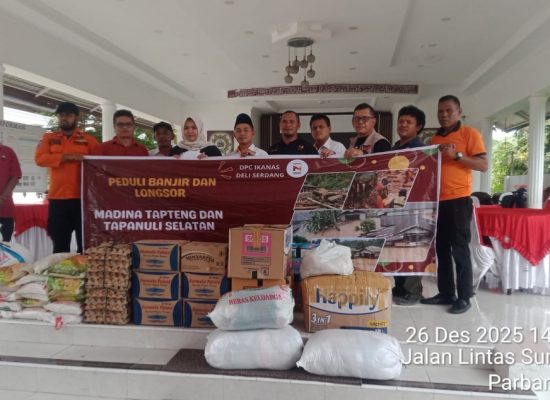 IKANAS Deli Serdang Salurkan Bantuan Kemanusiaan untuk Korban Bencana di Mandailing Natal
