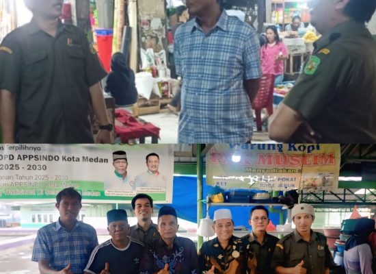 Anggota DPRD Medan Eko Afrianta Sitepu Tinjau Pusat Pasar Bersama APPSINDO Sumut