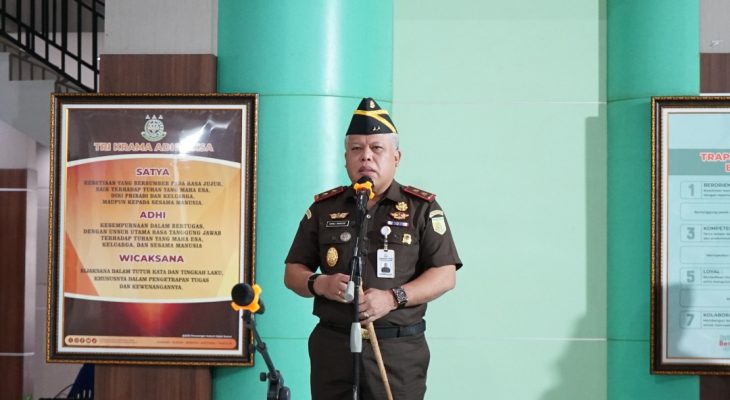 Kajati Sumut Tekankan Disiplin, Integritas, dan Anti Korupsi di Apel Awal Tahun 2026